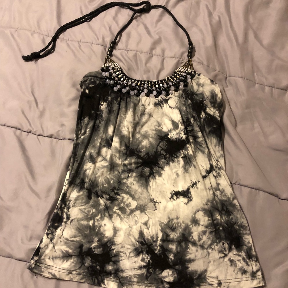 Tie die halter top